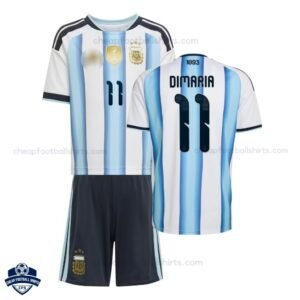Argentina DIMARIA 11 Home Kids Football Kit 2026