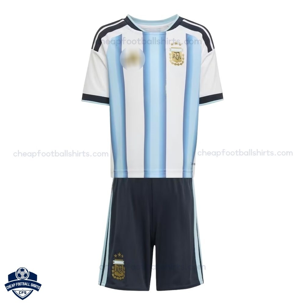 Argentina Home Kids Football Kit 2026 - Front View