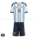 Argentina MESSI 10 Home Kids Football Kit 2026 - Front View