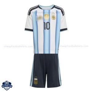 Argentina MESSI 10 Home Kids Football Kit 2026 - Front View