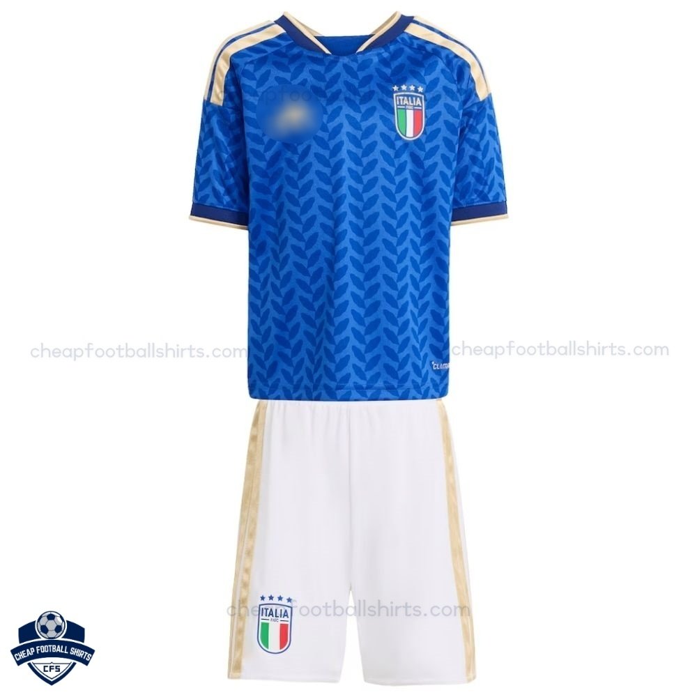 Italy Home Kids Football Kit 2026 - Front View