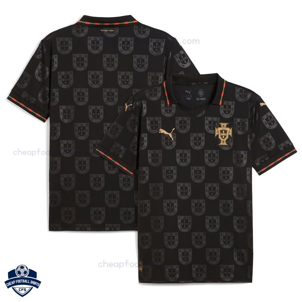 Portugal Black Special Edition Football Shirt 25/26 - Overview