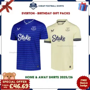 Everton FC Gift Bundle - Home & Away Cheap Football Shirts 2025/26