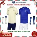 Everton FC Christmas Football Kit Bundle 25/26 - Home & Away
