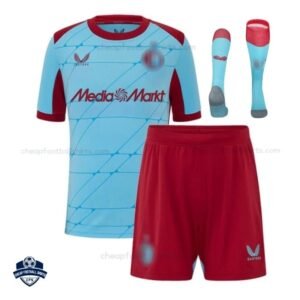 Feyenoord Third Kids Cheap Football Kit 202526 - Front View with socks