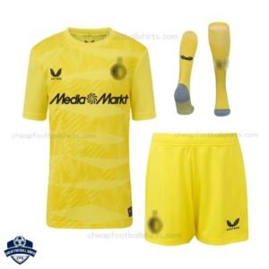 Feyenoord Yellow Home Kids Cheap Football Kit 2025/26 - Front View