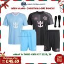 Inter Miami FC Christmas Football Kit Bundle 25/26 - Away & Third