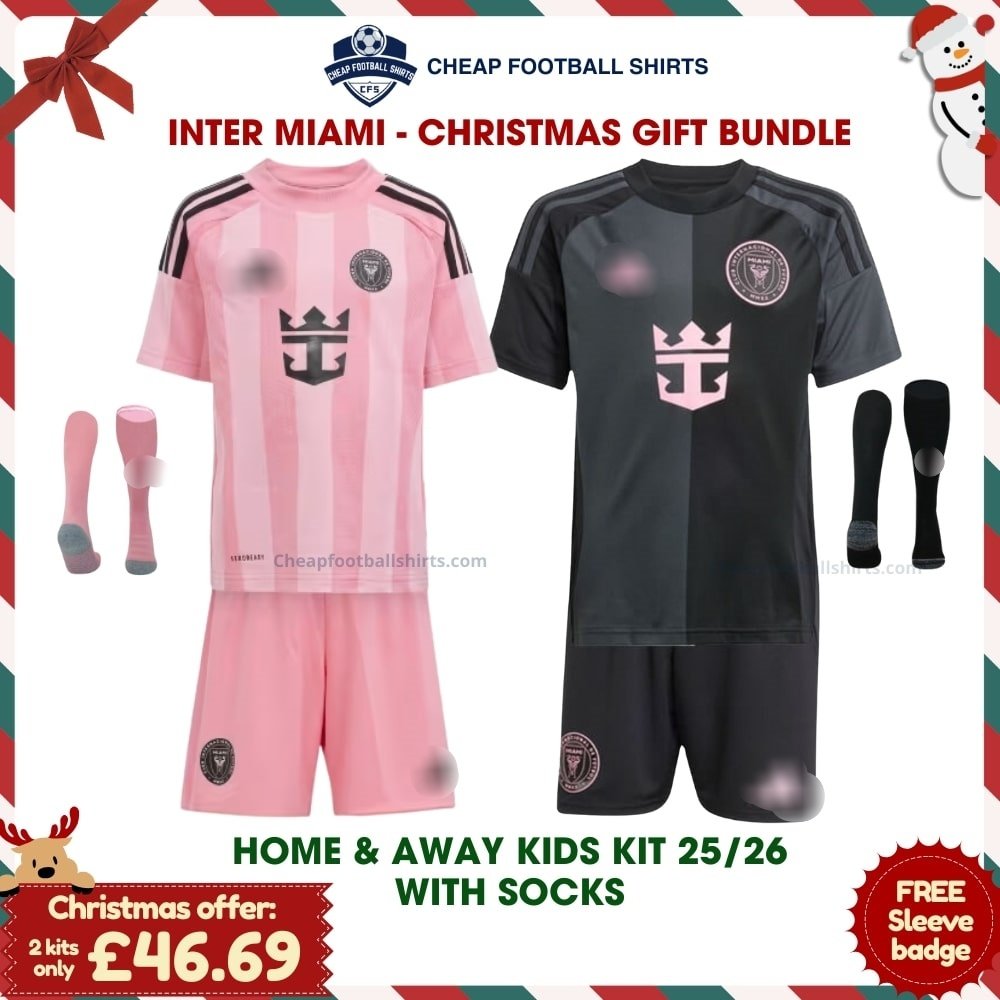 Inter Miami FC Christmas Football Kit Packs 25/26 - Home & Away - Home & Away