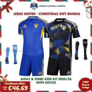 Leeds United Christmas Football Gift Bundle 25/26 - Away & Third