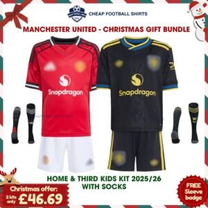 Manchester United Christmas Football Gift Packs 25/26 - Home Third