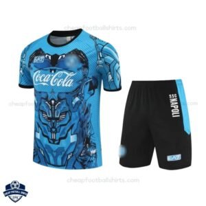 SSC Napoli Blue Training Kids Football Kit 25/26 - Front View