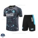 SSC Napoli Grey Training Kids Football Kit 25/26 - Front View