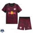 RB Leipzig Third Kids Football Kit 25/26 - front view