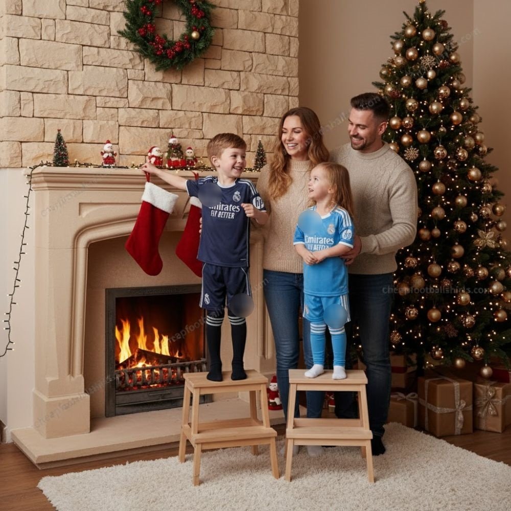 Real Madrid Christmas Football Gift Bundle 25/26 - Away & Third AIG