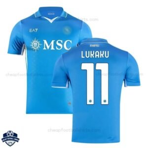 SSC Napoli Lukaku 11 Home Men Football Shirt 24/25 - overview