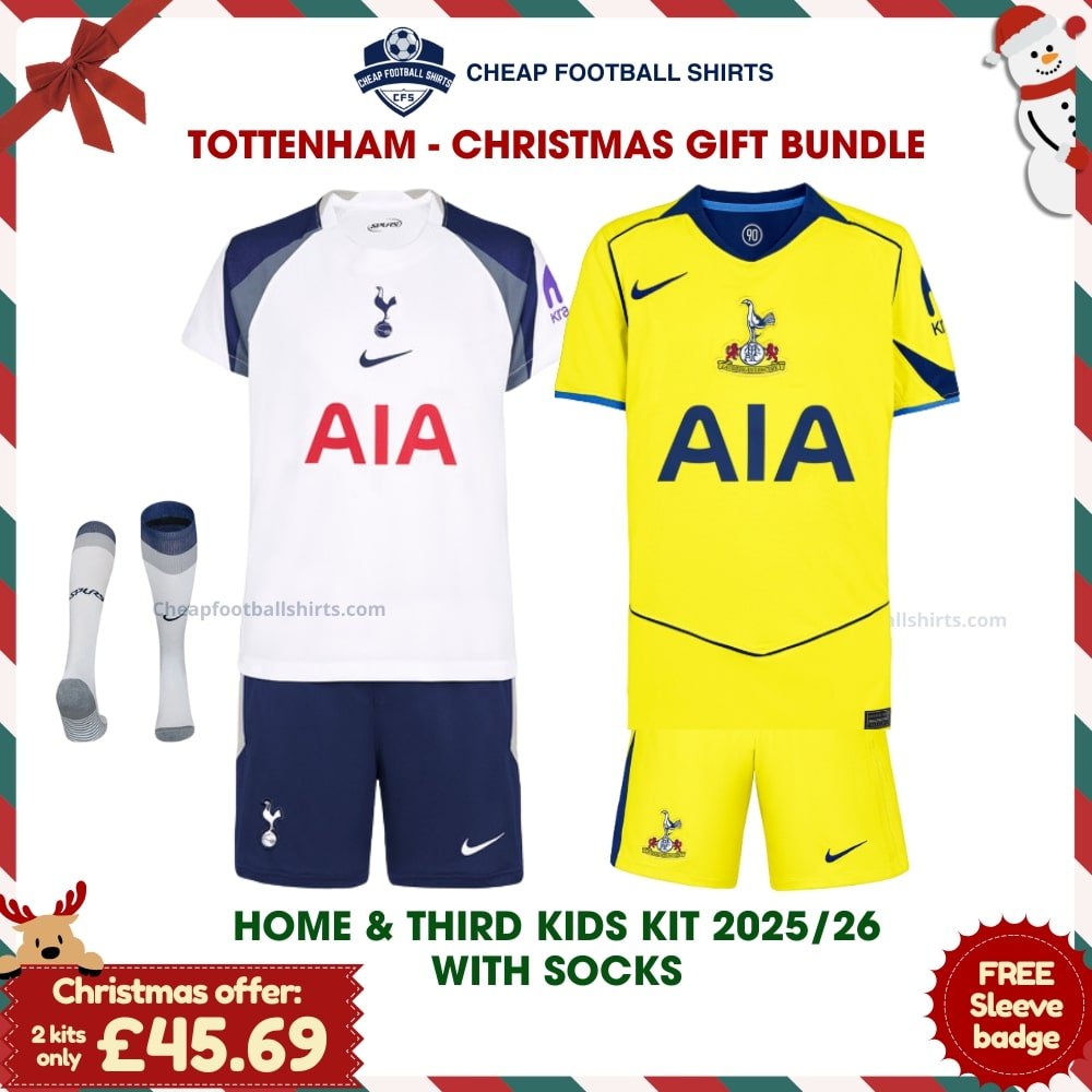 Tottenham Hotspur FC Christmas Gift Bundle - Home & Third