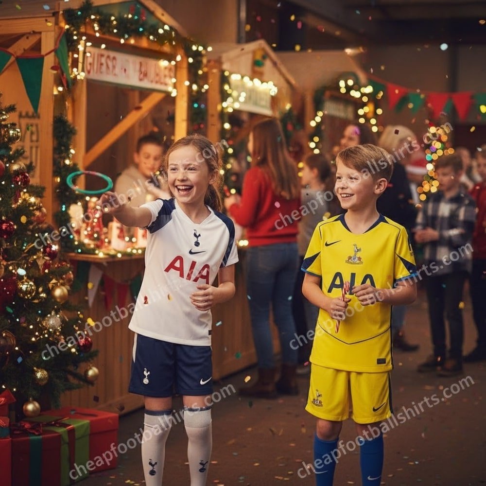 Tottenham Hotspur FC Christmas Football Kit Bundle 25/26 - Home & Third AIG