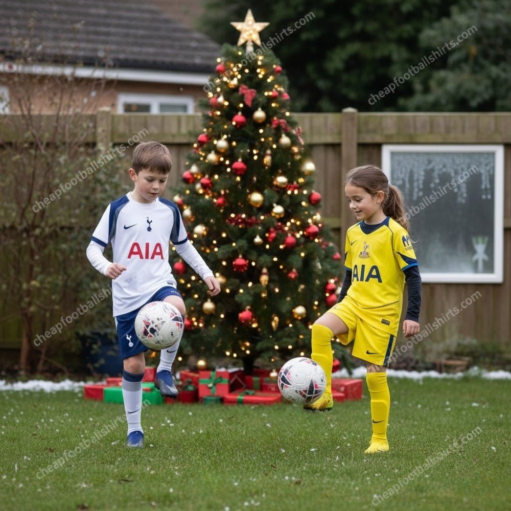 Tottenham Hotspur FC Christmas Football Kit Bundle 25/26 - Home & Third AIG