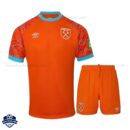 West Ham United Orange Goalkeeper Kids Football Kit 25/26 - Front View