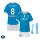 SSC Napoli McTOMINAY 8 Home Kids Cheap Football Kit 2025/26_Overview