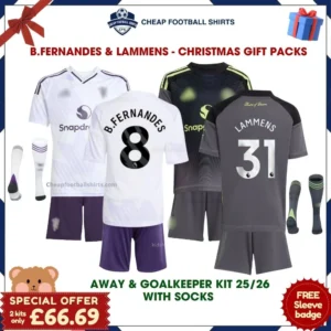 Manchester United Birthday Football Gift Packs 25/26 - B.FERNANDES 8 and LAMMENS 31