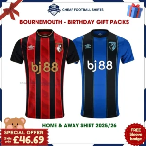 Bournemouth Football Shirt Gift Pack 25/26 - Home & Away