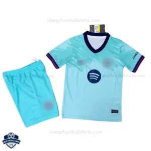 Barcelona Light Blue Special Edition Kids Football Kit 25/26 - Front View
