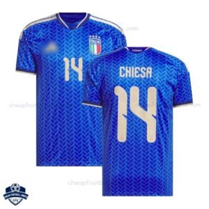 Italy World Cup CHIESA 14 Home Football Shirts 2026 - Overview
