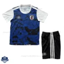 Japan Blue Comic Edition Kids Football Kit 2025/26 - Front View
