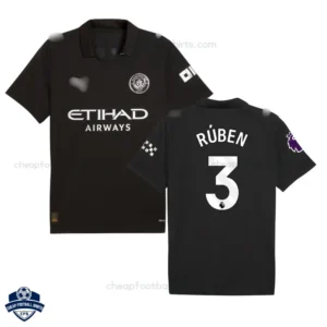 Manchester City Away Men Football Shirt 25/26 RÚBEN 3 - Overview