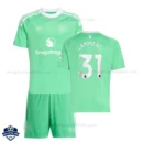 Manchester United LAMMENS 31 Green Goalkeeper Kids Football Kit 25/26 - Overview