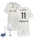 SSC Napoli Away Kids Football Kit 25/26 DE BRUYNE 11 - Overview
