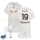 SSC Napoli Away Kids Football Kit 25/26 HØJLUND 19 - Overview