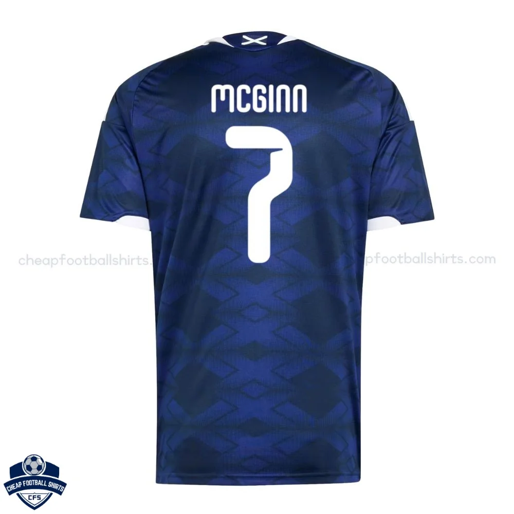 Scotland World Cup MCGINN 7 Home Football Shirts 2026 - Back View