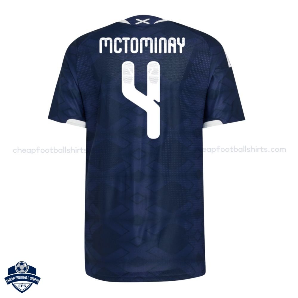 Scotland World Cup MCTOMINAY 4 Home Football Shirts 2026 - Back View