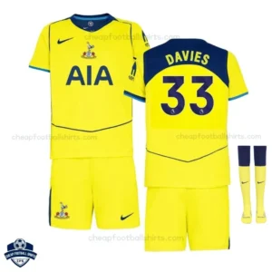 Tottenham Hotspur DAVIES 33 Third Kids Football Kit 25/26 - Overview