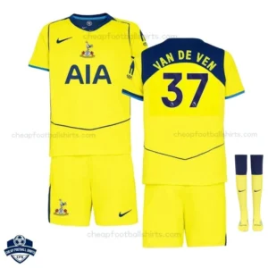 Tottenham Hotspur VAN DE VEN 37 Third Kids Football Kit 25/26 - Overview