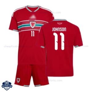 Wales World Cup JOHNSON 11 Home Kids Football Kit 2026 - Overview