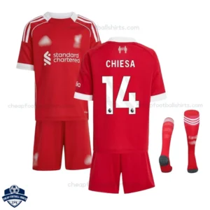 Liverpool CHIESA 14 Home Kids Football Kit 25/26