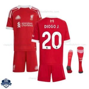 Liverpool DIOGO J. 20 Home Kids Football Kit 25/26
