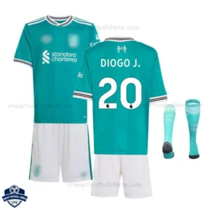 Liverpool DIOGO J. 20 Third Kids Football Kit 25/26