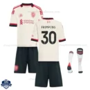 Liverpool FRIMPONG 30 Away Kids Football Kit 25/26