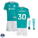 Liverpool FRIMPONG 30 Third Kids Football Kit 25/26