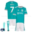 Liverpool WIRTZ 7 Third Kids Football Kit 25/26