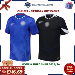 Chelsea Football Shirt Gift Pack 25/26 - Home & Third