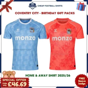 Coventry City Football Shirt Gift Pack 25/26 - HOME AND AWAY