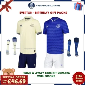 Everton FC Football Kit Bundle 25/26 - Home & Away