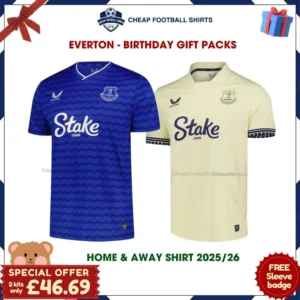 Everton FC Gift Bundle - Home & Away Cheap Football Shirts 2025/26