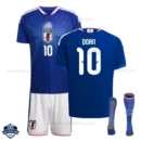 Japan World Cup 2026 Home Kids Cheap Football Kit – DOAN 10