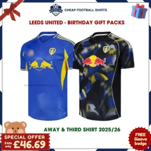Leeds United 2025/26 Gift Pack - Away and Third Men Cheap Football Shirts